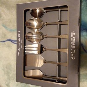Tahari 6PC Stainless Steel Serving Set
